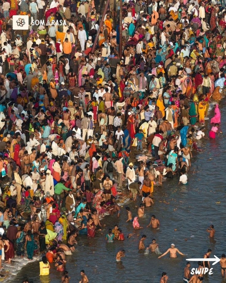 the kumbh mela, one of the largest religious…