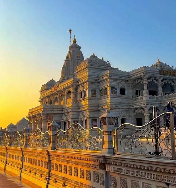 Prem Mandir, one of the temples on a Braj yatra